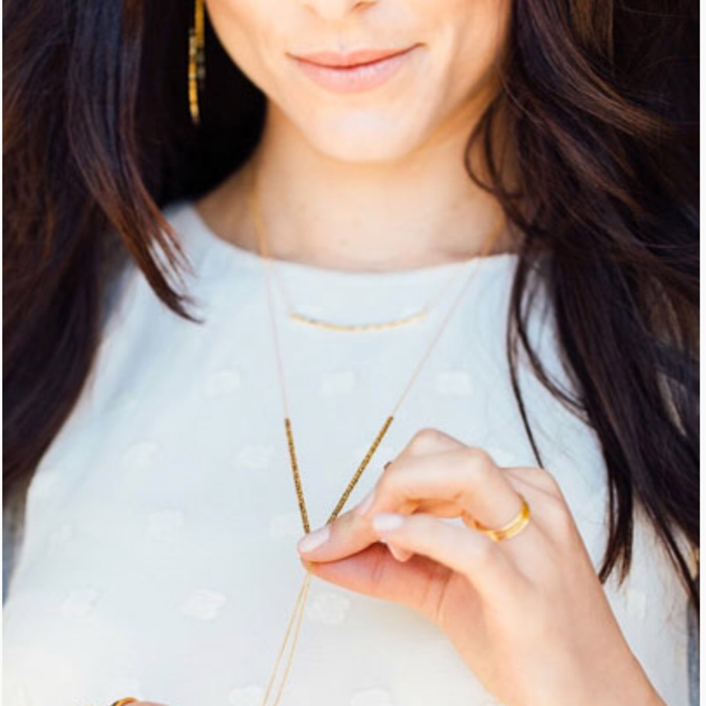 Gorjana Laguna Adjustable Gold Necklace New